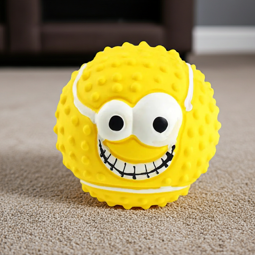 Latexball Hundespielzeug mit Quietscher