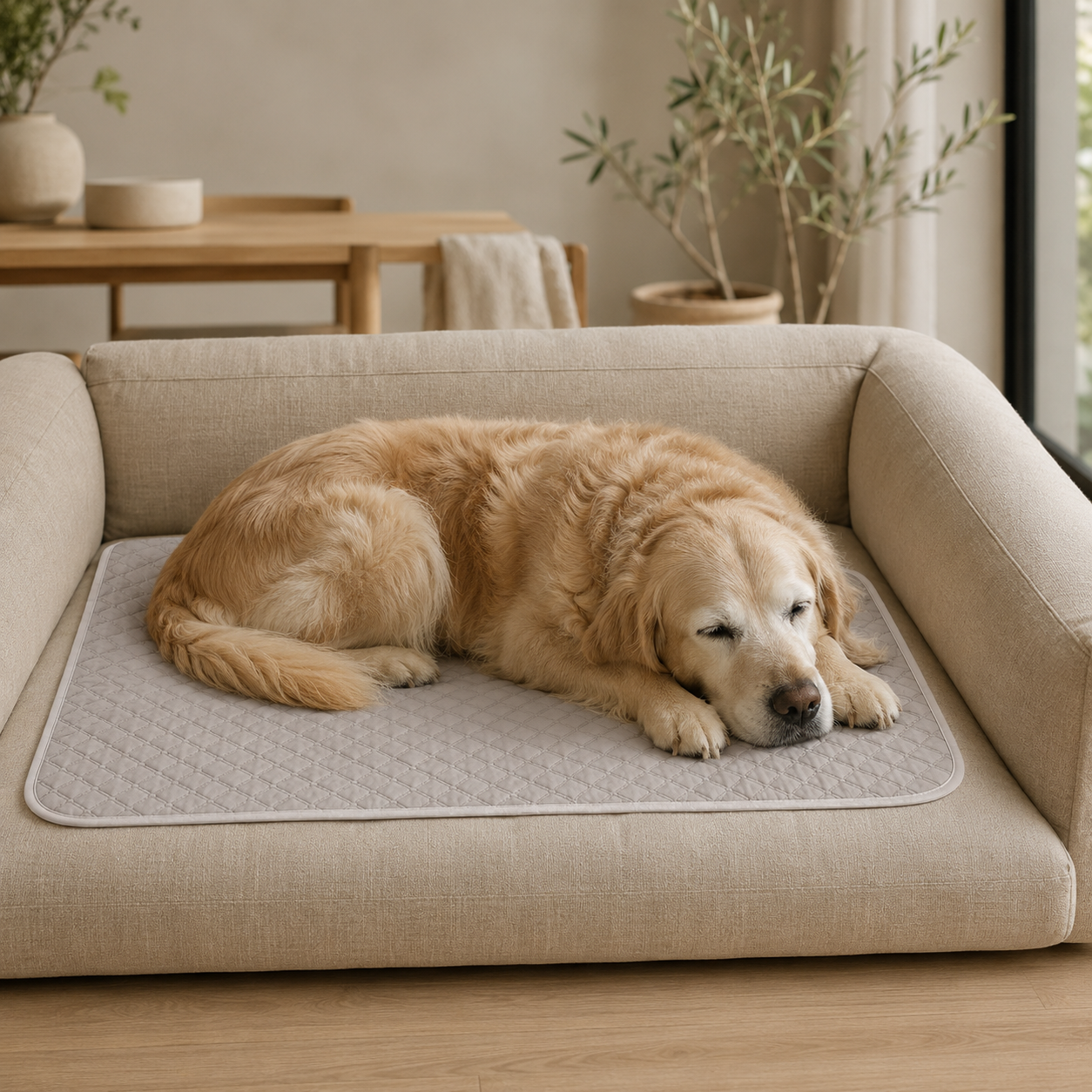 purepet dry comfort inkontinenz unterlage fuer hunde wasserdicht und saugfaehig bild 2